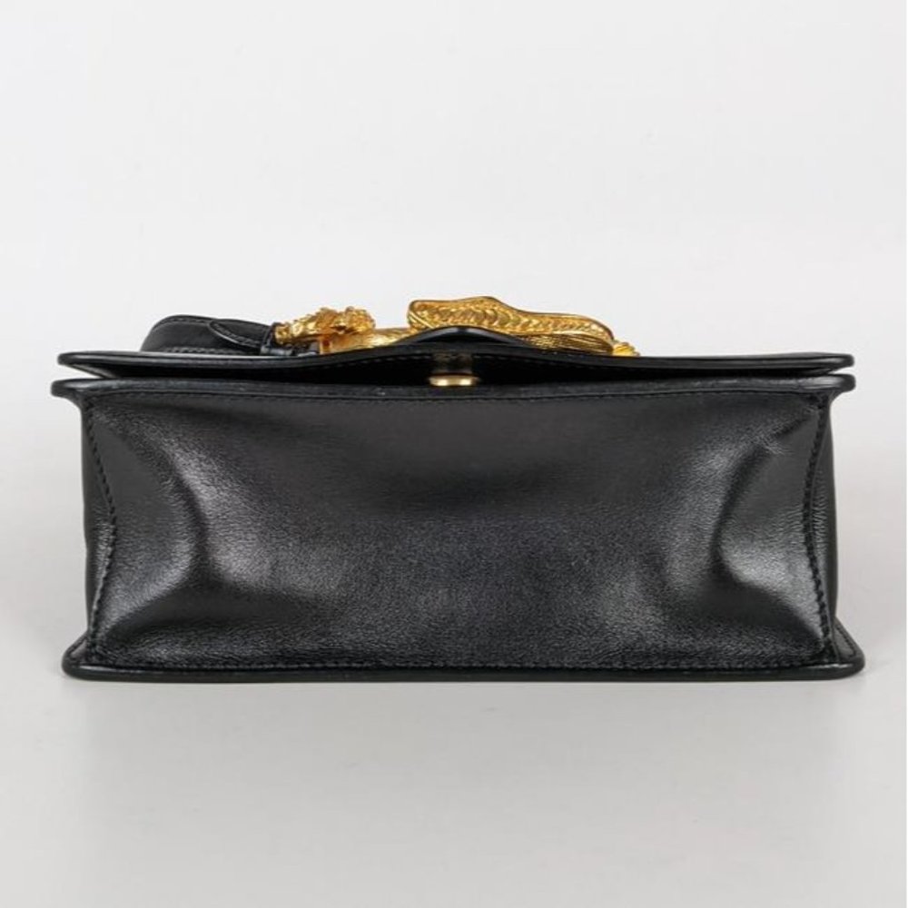 SOLD Prada Cahier City Saffiano Snake Animalier Black Leather Cross Body Bag - Picture 4 of 8